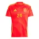 Camisola Espanha Pedro Porro 24 Homem Equipamento 1ª Euro 2024