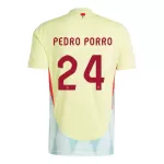 Camisola Espanha Pedro Porro 24 Homem Equipamento 2ª Euro 2024