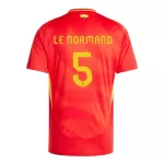 Camisola Espanha Robin Le Normand 5 Homem Equipamento 1ª Euro 2024