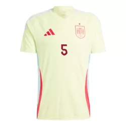 Camisola Espanha Robin Le Normand 5 Homem Equipamento 2ª Euro 2024