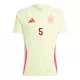 Camisola Espanha Robin Le Normand 5 Homem Equipamento 2ª Euro 2024