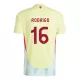 Camisola Espanha Rodrigo 16 Criança Equipamento 2ª Euro 2024