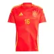 Camisola Espanha Rodrigo 16 Homem Equipamento 1ª Euro 2024