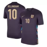 Camisola Inglaterra Bellingham 10 Homem Equipamento 2ª Euro 2024