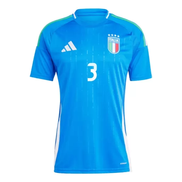 Camisola Itália Federico Dimarco 3 Homem Equipamento 1ª Euro 2024