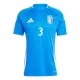 Camisola Itália Federico Dimarco 3 Homem Equipamento 1ª Euro 2024