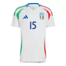 Camisola Itália Giorgio Scalvini 15 Homem Equipamento 2ª Euro 2024