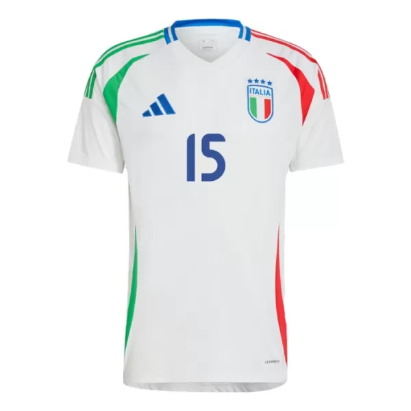 Camisola Itália Giorgio Scalvini 15 Homem Equipamento 2ª Euro 2024