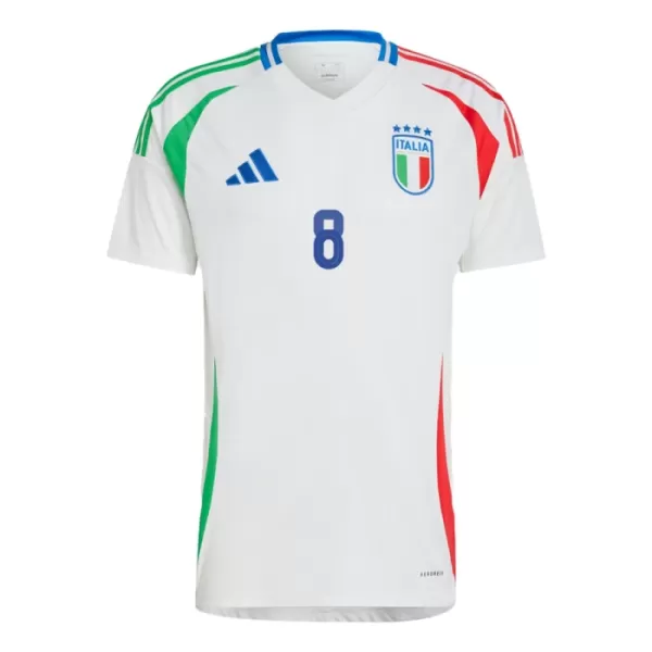 Camisola Itália Jorginho 8 Homem Equipamento 2ª Euro 2024