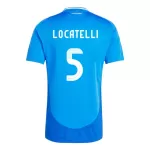 Camisola Itália Manuel Locatelli 5 Homem Equipamento 1ª Euro 2024