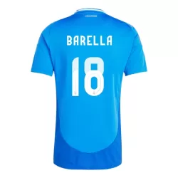 Camisola Itália Nicolo Barella 18 Homem Equipamento 1ª Euro 2024 Camisola Itália Nicolo Barella 18 Homem Equipamento 1ª Euro 2024