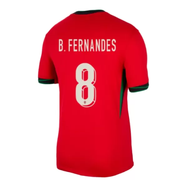 Camisola Portugal Bruno Fernandes 8 Criança Equipamento 1ª Euro 2024