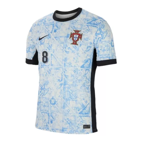 Camisola Portugal Bruno Fernandes 8 Criança Equipamento 2ª Euro 2024