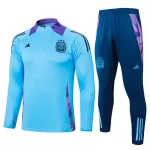Conjunto de Moletom de Treino Argentina Homem Quarto-Zíper 2024/25 Azul