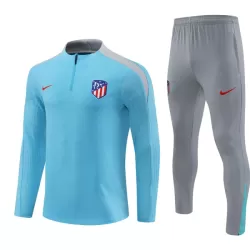 Conjunto de Moletom de Treino Atlético Madrid Homem Quarto-Zíper 2024/25 Azul Conjunto de Moletom de Treino Atlético Madrid Homem Quarto-Zíper 2024/25 Azul