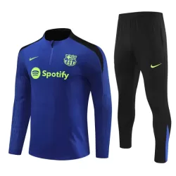 Conjunto de Moletom de Treino Barcelona Criança Quarto-Zíper 2024/25 Azul Conjunto de Moletom de Treino Barcelona Criança Quarto-Zíper 2024/25 Azul