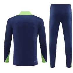 Conjunto de Moletom de Treino Brasil Homem Quarto-Zíper 2024/25 Navy