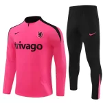 Conjunto de Moletom de Treino Chelsea Criança Quarto-Zíper 2024/25 Rosa