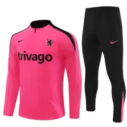 Conjunto de Moletom de Treino Chelsea Criança Quarto-Zíper 2024/25 Rosa