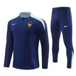 Conjunto de Moletom de Treino França Homem Quarto-Zíper 2024/25 Navy Conjunto de Moletom de Treino França Homem Quarto-Zíper 2024/25 Navy