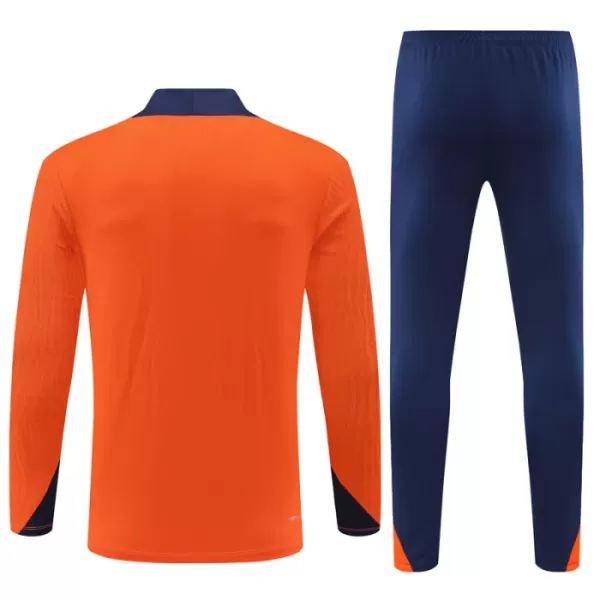 Conjunto de Moletom de Treino Holanda Homem Quarto-Zíper 2024/25 Laranja