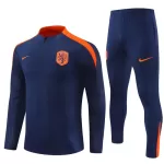 Conjunto de Moletom de Treino Holanda Homem Quarto-Zíper 2024/25 Navy