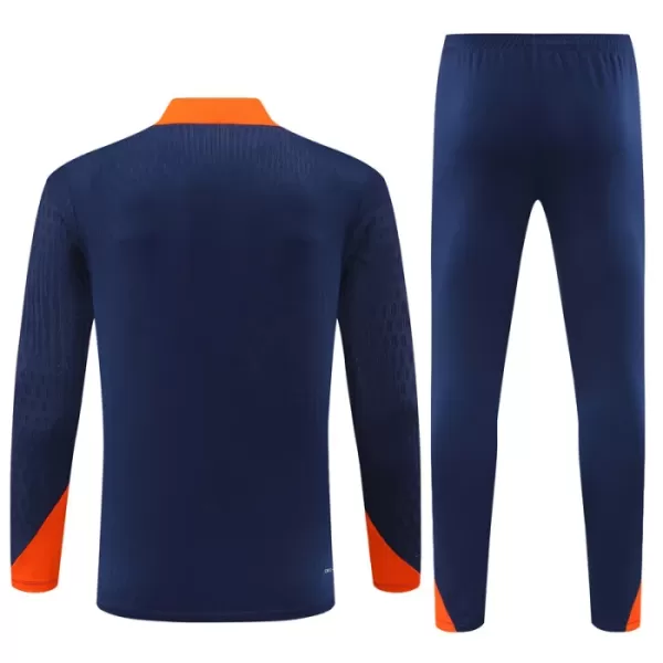 Conjunto de Moletom de Treino Holanda Homem Quarto-Zíper 2024/25 Navy