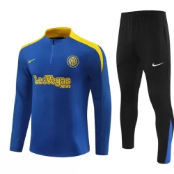 Conjunto de Moletom de Treino Inter Milan Criança Quarto-Zíper 2024/25 Azul Conjunto de Moletom de Treino Inter Milan Criança Quarto-Zíper 2024/25 Azul