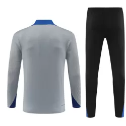 Conjunto de Moletom de Treino Inter Milan Criança Quarto-Zíper 2024/25 Cinza