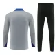 Conjunto de Moletom de Treino Inter Milan Homem Quarto-Zíper 2024/25 Cinza