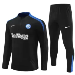 Conjunto de Moletom de Treino Inter Milan Homem Quarto-Zíper 2024/25 Preta Conjunto de Moletom de Treino Inter Milan Homem Quarto-Zíper 2024/25 Preta