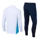 Conjunto de Moletom de Treino Itália Homem Quarto-Zíper 2024/25 Branca