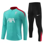 Conjunto de Moletom de Treino Liverpool Criança Quarto-Zíper 2024/25 Verde