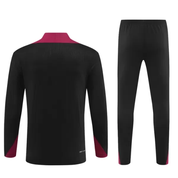 Conjunto de Moletom de Treino Paris Saint-Germain Criança Quarto-Zíper 2024/25 Preta
