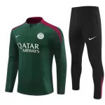 Conjunto de Moletom de Treino Paris Saint-Germain Criança Quarto-Zíper 2024/25 Verde