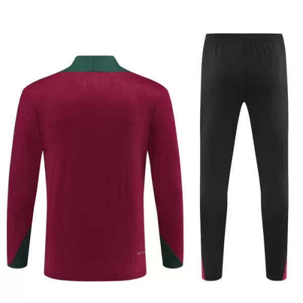 Conjunto de Moletom de Treino Paris Saint-Germain Criança Quarto-Zíper 2024/25 Vermelha