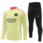 Conjunto de Moletom de Treino Paris Saint-Germain Homem Quarto-Zíper 2024/25 Amarela