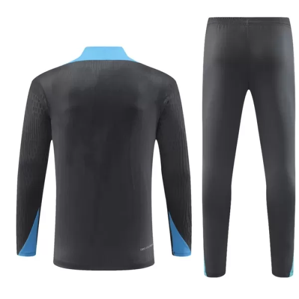 Conjunto de Moletom de Treino Tottenham Hotspur Homem Quarto-Zíper 2024/25 Preta