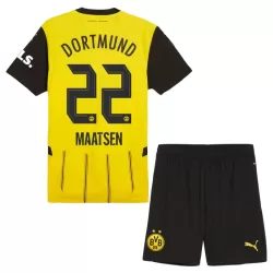 Camisola Borussia Dortmund Maatsen 22 Criança Equipamento 1ª 2024/25 Camisola Borussia Dortmund Maatsen 22 Criança Equipamento 1ª 2024/25