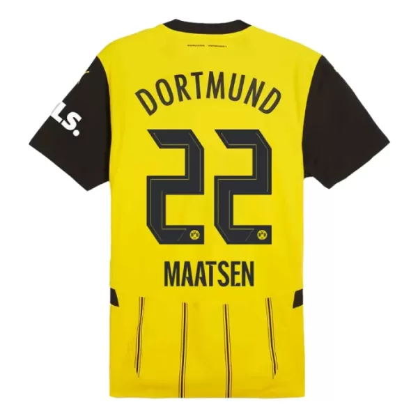 Camisola Borussia Dortmund Maatsen 22 Criança Equipamento 1ª 2024/25