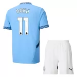 Camisola Manchester City Doku 11 Criança Equipamento 1ª 2024/25