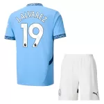 Camisola Manchester City J. Alvarez 19 Criança Equipamento 1ª 2024/25