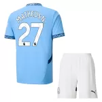 Camisola Manchester City Matheus Nunes 27 Criança Equipamento 1ª 2024/25