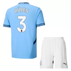 Camisola Manchester City Rúben 3 Criança Equipamento 1ª 2024/25 Camisola Manchester City Rúben 3 Criança Equipamento 1ª 2024/25