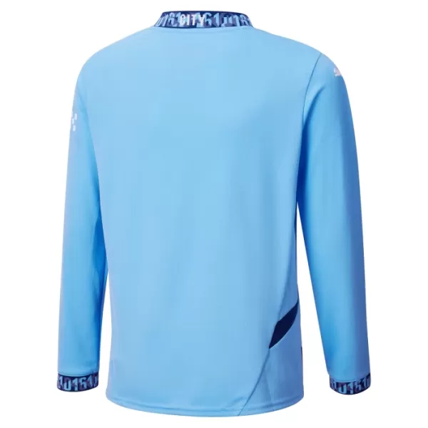 Camisola Manga Comprida Manchester City Criança Equipamento 1ª 2024/25