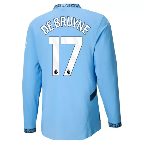 Camisola Manga Comprida Manchester City De Bruyne 17 Homem Equipamento 1ª 2024/25