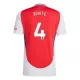 Camisola Arsenal Ben White 4 Homem Equipamento 1ª 2024/25