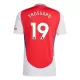 Camisola Arsenal Trossard 19 Homem Equipamento 1ª 2024/25