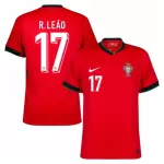 Camisola Portugal R. Leao 17 Homem Equipamento 1ª Euro 2024