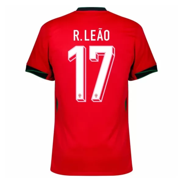 Camisola Portugal R. Leao 17 Homem Equipamento 1ª Euro 2024